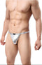 Men's Sexy Silver G-String Underwear, Dynamic Look, Microfiber, Romantic & Everyday Use